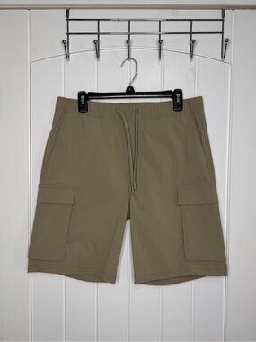 H&M Regular Fit Coupe Standard Cargo Shorts Beige Size/Medium